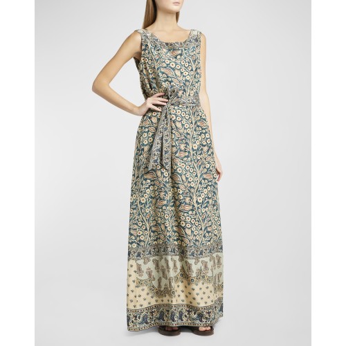 [2024] Loropiana Abito Kiko Tree Of Life Habuta Dress