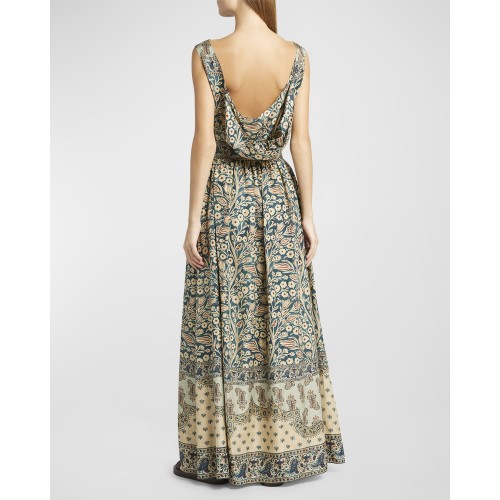 [2024] Loropiana Abito Kiko Tree Of Life Habuta Dress