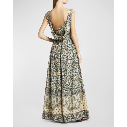 [2024] Loropiana Abito Kiko Tree Of Life Habuta Dress