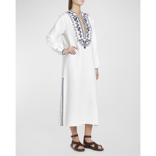 [2024] Loropiana Abito Faye Embroidered Antigua Dress