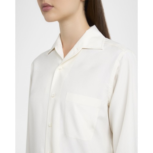 [2024] Loropiana Andre Button Down Silk Blouse