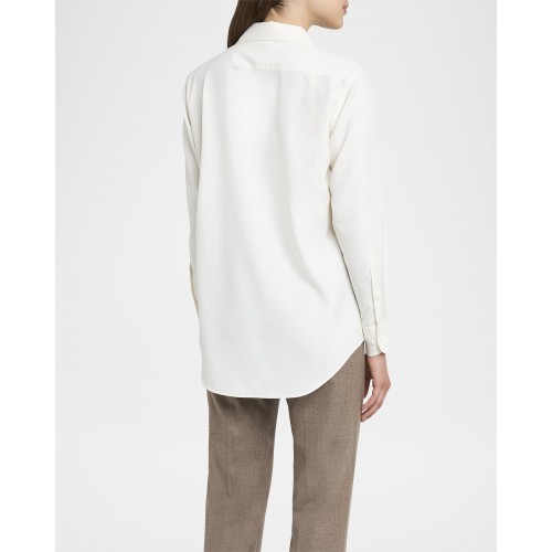 [2024] Loropiana Andre Button Down Silk Blouse