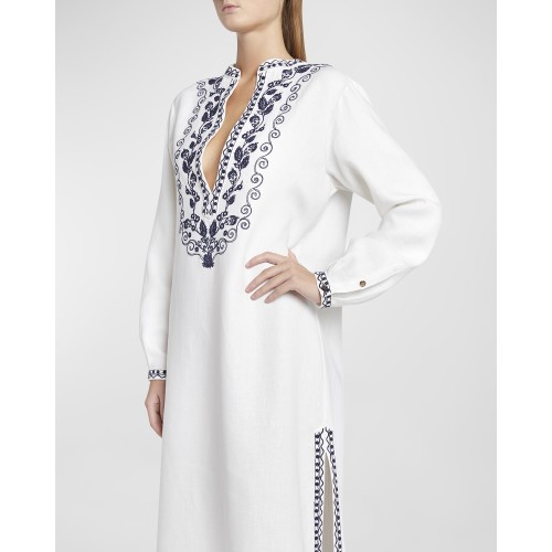 [2024] Loropiana Abito Faye Embroidered Antigua Dress